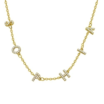 XUANPAI Name Necklace Personalized Stainless Steel Custom Jewelry Gift for Women