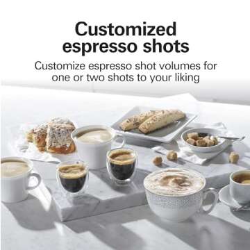 Hamilton Beach Retro Espresso Machine with Milk Frother