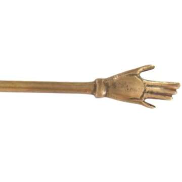 Harper Hand Book Mark — by Alice Lane Home Collection — Crafted Entirely from Brass — Styles Well in Spine of a Book — Reading in Bed — Home Decor