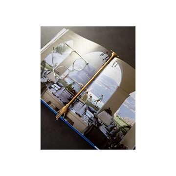 Harper Hand Book Mark — by Alice Lane Home Collection — Crafted Entirely from Brass — Styles Well in Spine of a Book — Reading in Bed — Home Decor