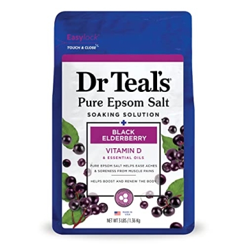 Dr Teal's Epsom Magnesium Salt Soak with Elderberry