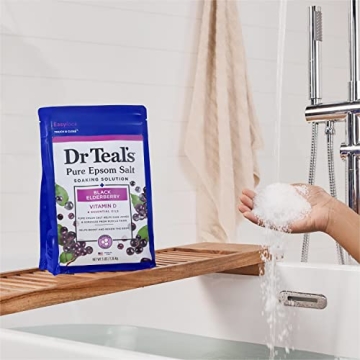 Dr Teal's Epsom Magnesium Salt Soak with Elderberry