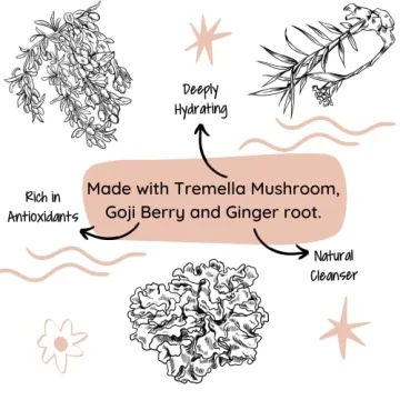 Gryph and IvyRose Daily Embrace 2-in-1 Sulfate Free and Paraben Free Shampoo and Conditioner - Soft Hair Hydration Shampoo/Conditioner - Goji Berry & Ginger (1-Pack)