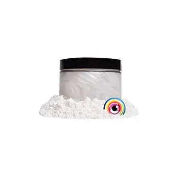 Eye Candy Pigments Premium White Mica Powder - Shide (50gr) - for Epoxy, Resin, Soap, Paint, Woodworking, Acrylic Pouring, Bath Bombs, Fishing Lures - DIY Arts and Crafts Additive