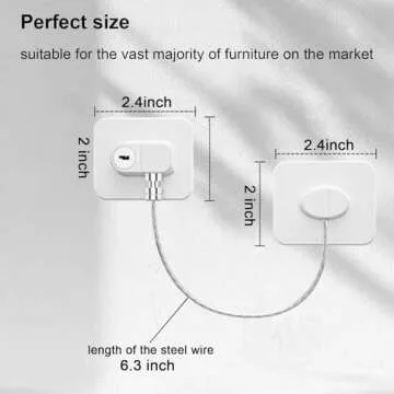 KIZZHISI Fridge Lock – Easy Install Child Safety Locks