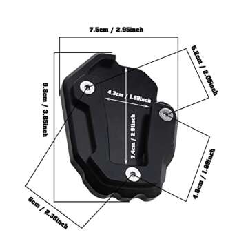 Sturdy CNC Aluminum Side Stand Pad for Honda CRF1100L