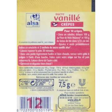 Alsa Vanilla Sugar with Natural Extract for Baking