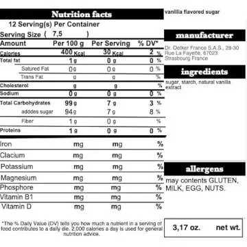 Alsa Vanilla Sugar with Natural Extract for Baking