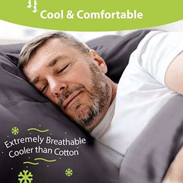 BAMPURE Luxury Bamboo King Sheet Set - Cooling & Comfortable