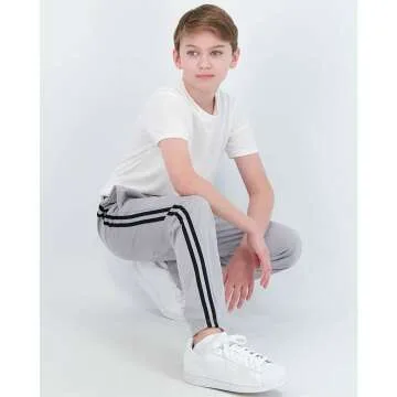 Boys' Fleece-Lined Sweatpants 3 Pack - Real Essentials