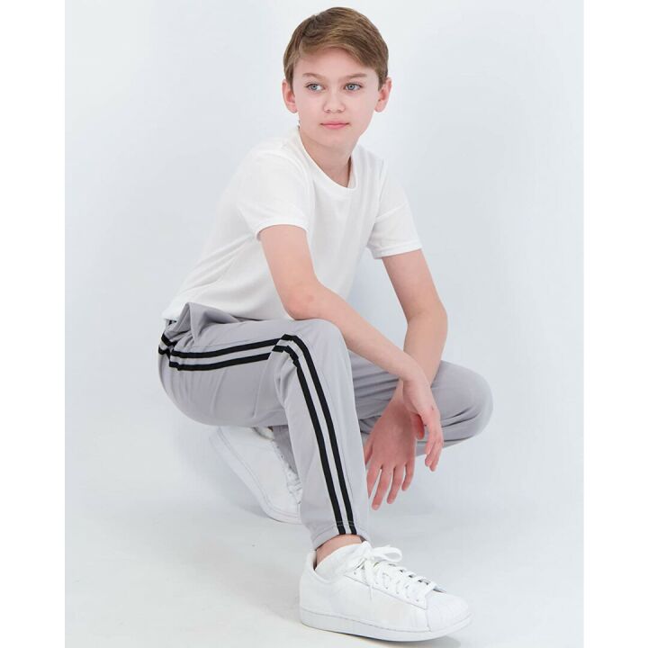 Boys' Fleece-Lined Sweatpants 3 Pack - Real Essentials