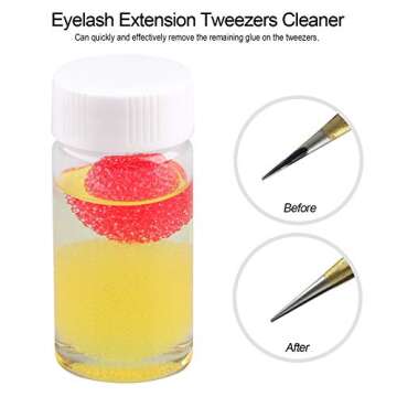 Tweezers Cleaning Tool Kit with Liquid and Sponge Ball