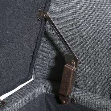 Christopher Knight Home Keiko Fabric Armed Storage Bench, Dark Grey, 19.50”D x 50.00”W x 19.25”H