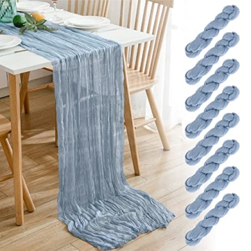 Maliton Dusty Blue Table Runner Set for Special Events