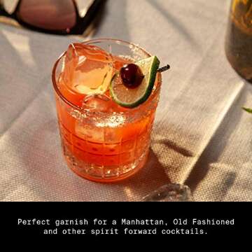 Filthy Black Amarena Cocktail Cherries, 45 Oz Tin, 170 Cherries