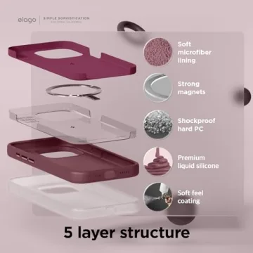 Elago Magnetic Silicone Case for iPhone 15 Pro Max