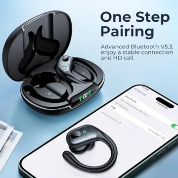 Occiam Bluetooth Earbuds with Noise Cancellation & 90H Playback