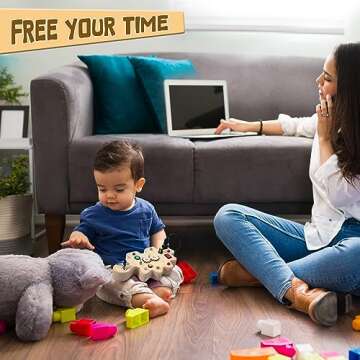 Montessori Busy Board with LED Light for Toddlers
