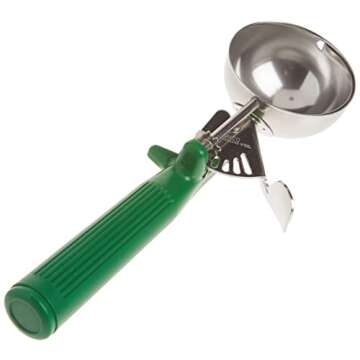 Winco Ice Cream Disher Stainless Steel Green Handle