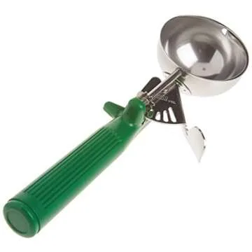 Winco Ice Cream Disher Stainless Steel Green Handle