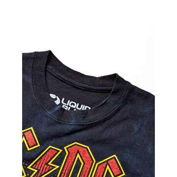 Liquid Blue Angus Lightning T-Shirt for AC/DC Fans - Medium