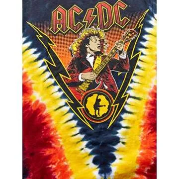 Liquid Blue Angus Lightning T-Shirt for AC/DC Fans - Medium