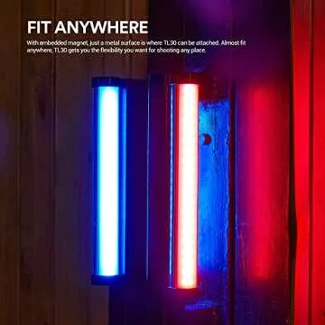 Godox TL30 RGB Tube Light, CRI 97+ TLCI 99+ Handheld Full Color LED Video Light Wand, 2700K-6500K Dimmable LED Light Stick, 37 FX Light Effects, 2900mAh Battery, Bluetooth APP Control