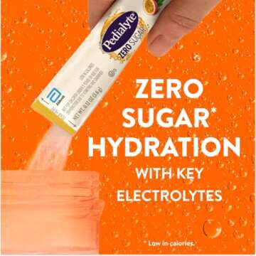 Pedialyte Zero Sugar Electrolyte Drink Mix Passion Fruit 8 Pack