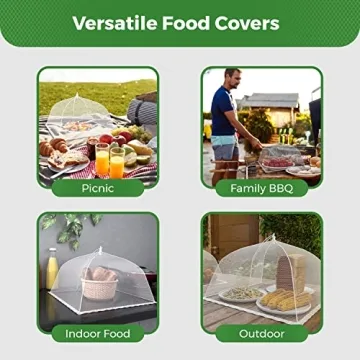 Simply Genius Large Pop-Up Mesh Food Covers for Parties