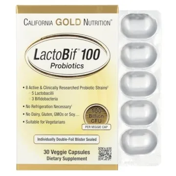 LactoBif Probiotics - 100 Billion CFU, 8 Active Strains, Non-GMO, Vegetarian, 30 Capsules Redefining...