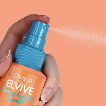 L’Oréal Paris Elvive Dream Lengths Curls Refresh and Reshape leave-in spray, Paraben-Free with Hyaluronic Acid and Castor Oil. Best for wavy hair to coily hair, 4.4 fl oz