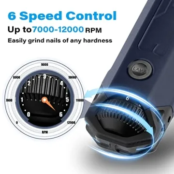 Casfuy 6-Speed Dog Nail Grinder Super Quiet Rechargeable