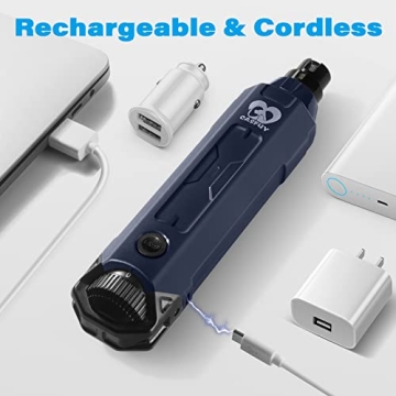 Casfuy 6-Speed Dog Nail Grinder Super Quiet Rechargeable