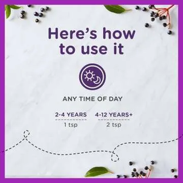 Zarbee's Kids Elderberry Syrup with Vitamin C & Zinc