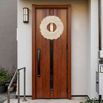 Buy Ureymx 24'' Pampas Grass Wreath - Boho Wall Decor