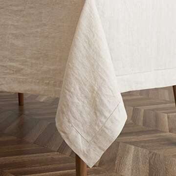 Home Linen Tablecloth Hemstitch - Elegant and Durable