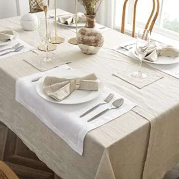 Home Linen Tablecloth Hemstitch - Elegant and Durable