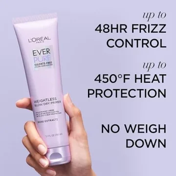 L’Oreal Paris EverPure Blow Dry Primer 5.1 fl oz for Frizz Control
