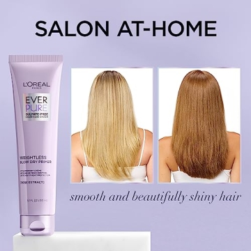L’Oreal Paris EverPure Blow Dry Primer 5.1 fl oz for Frizz Control
