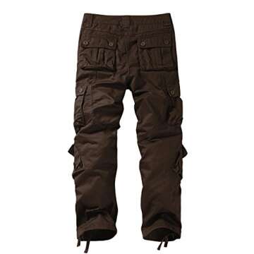 Match Men's Wild Cargo Pants(32,Coffee)