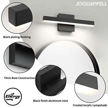 Joossnwell LED Bathroom Vanity Lighting Fixture 15.75inch