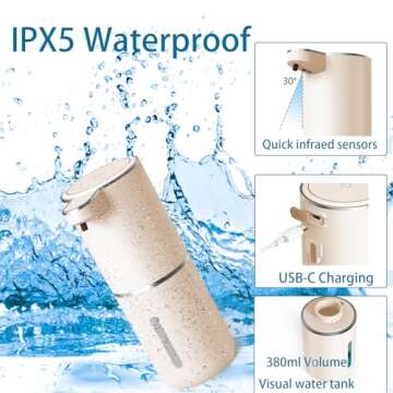 Touchless Automatic Soap Dispenser - USB Rechargeable 400ml