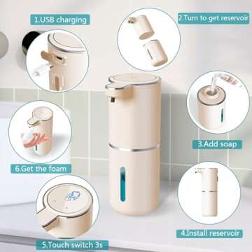 Touchless Automatic Soap Dispenser - USB Rechargeable 400ml