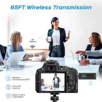 CHRIMEFLAME Dual Wireless Lavalier Microphone for All Devices