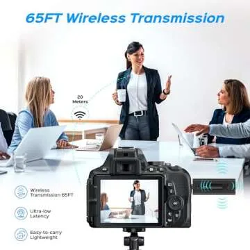 CHRIMEFLAME Dual Wireless Lavalier Microphone for All Devices