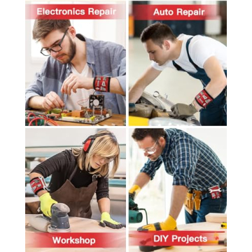 Magnetic Wristband with 15 Strong Magnets for DIY Projects