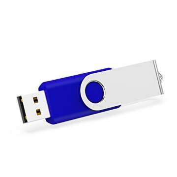 Kootion 5 Pack 4GB USB Flash Drive 4GB Flash Drive Thumb Drive Memory Stick Pen Drive(5 Colors: Black Blue Green Purple Red)