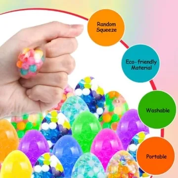 12Pcs Easter Egg Stress Balls for Holidays and Parties