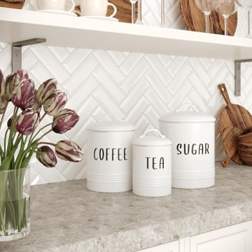 Barnyard Designs Vintage Kitchen Canister Set