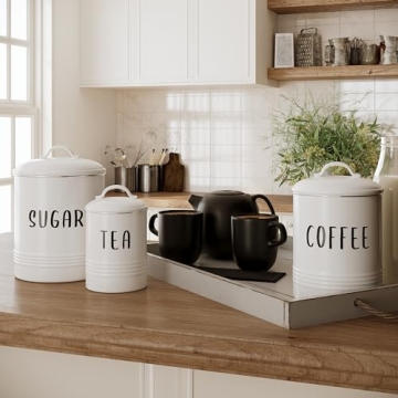 Barnyard Designs Vintage Kitchen Canister Set